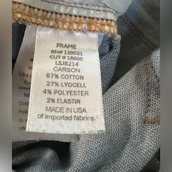 Beautifully distressed Frame Le skinny de Jenne light wash sz 0/25 - Picture 4 of 7